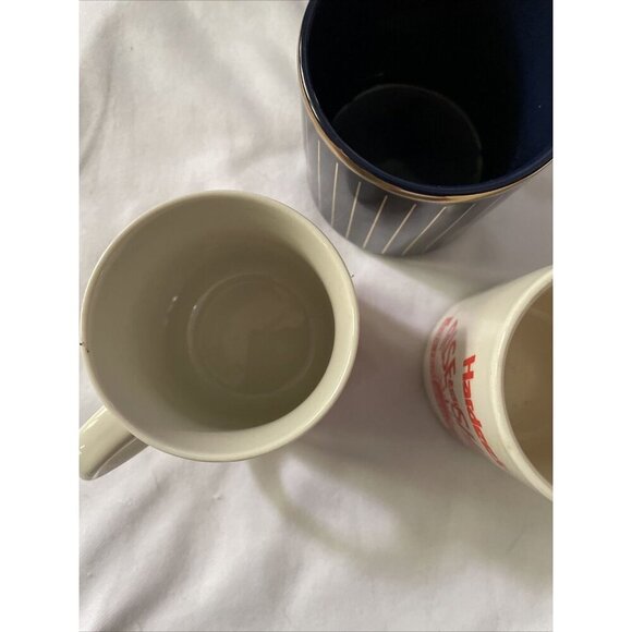 Vintage Hardees Logo Coffee Mugs Set Of 3 Breakfast Club & Rise And Shine Design - Picture 8 of 10